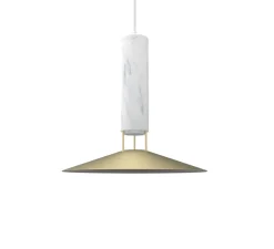 Suspension, Rebound, marbre blanc, Ø40cm, H34,3cm - Carpyen