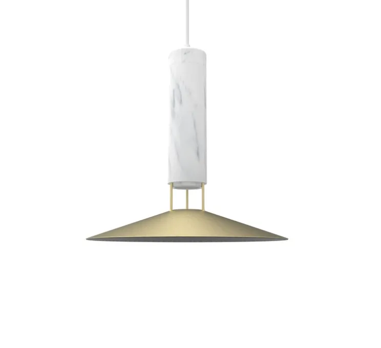 Suspension, Rebound, marbre blanc, Ø40cm, H34,3cm - Carpyen
