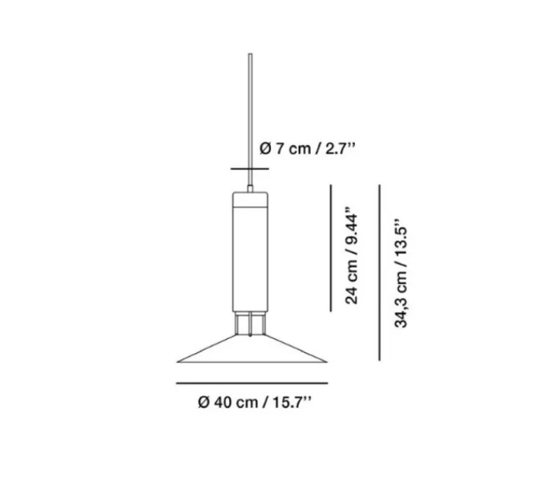 Suspension*Carpyen Suspension, Rebound, , Ø40cm, H34,3cm - marbre vert