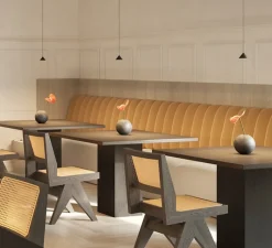 Suspension*Panzeri Suspension, Rendez-vous avec rosace, , LED, 2700K, 103 lm, Ø7cm, H4,2cm - noir