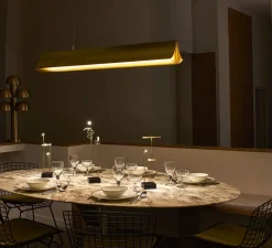 Suspension, Respiro 1200, or, 2700K, 3400lm, L120cm, H15cm - DCW éditions