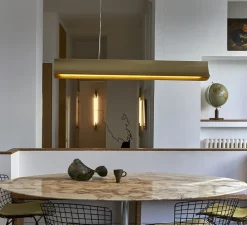 Suspension, Respiro 1200, or, 2700K, 3400lm, L120cm, H15cm - DCW éditions