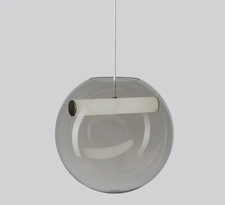 Suspension, Reveal Large, transparent, LED, dim, 3000K, 900 lm, Ø45cm - Northern