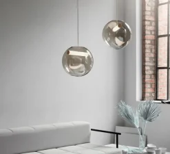 Suspension*Northern Suspension, Reveal small, , Ø35cm, LED, 3000K, 900lm, - verre fumé
