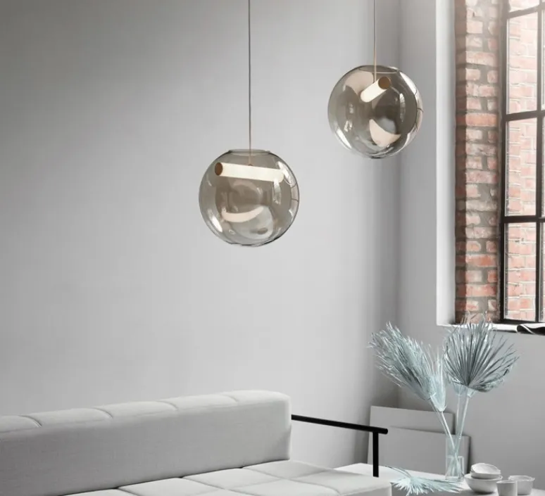 Suspension*Northern Suspension, Reveal small, , Ø35cm, LED, 3000K, 900lm, - verre fumé