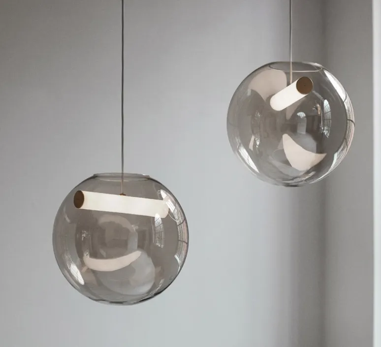 Suspension*Northern Suspension, Reveal small, , Ø35cm, LED, 3000K, 900lm, - verre fumé