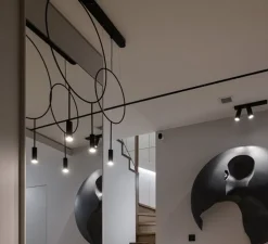 Suspension, revolta T-3635, noir, LED, dim, 3000K, 763 lm, L38cm, H68,9cm - Estiluz