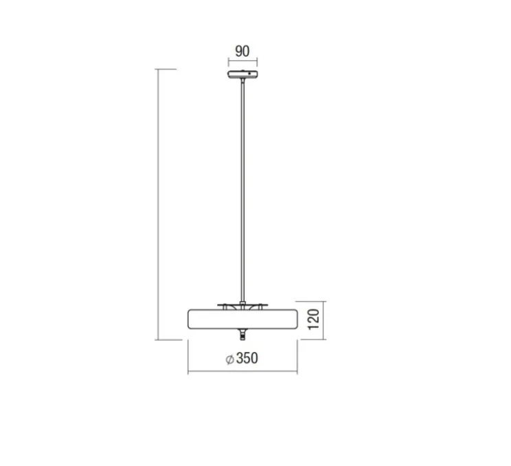 Suspension, Revolve, blanc, LED, Ø35cm, H40cm - Bert Frank