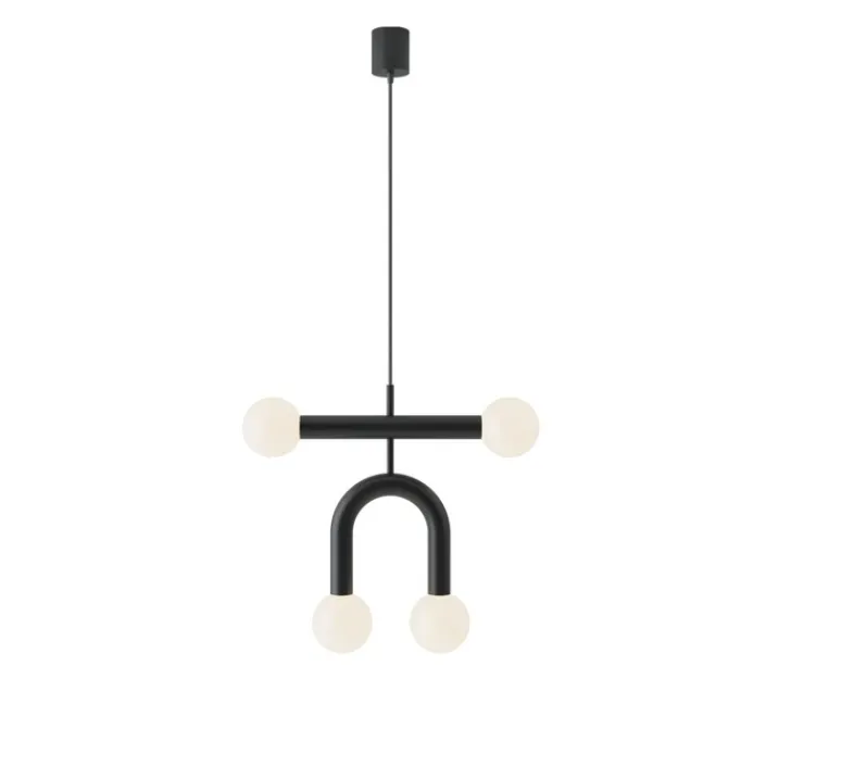 Suspension*Robin Suspension, Rigoberta duo super curved, , L49,5cm, H42cm - noir mat