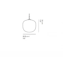 Suspension*Muuto Suspension, Rime, , Ø25cm, H30cm - blanc, opalin