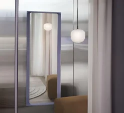 Suspension, Rime, noir, opalin, 2700 K, 200lm, Ø18cm, H22cm - Muuto