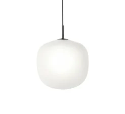 Suspension, Rime, noir, opalin, Ø37cm, H45,5cm - Muuto