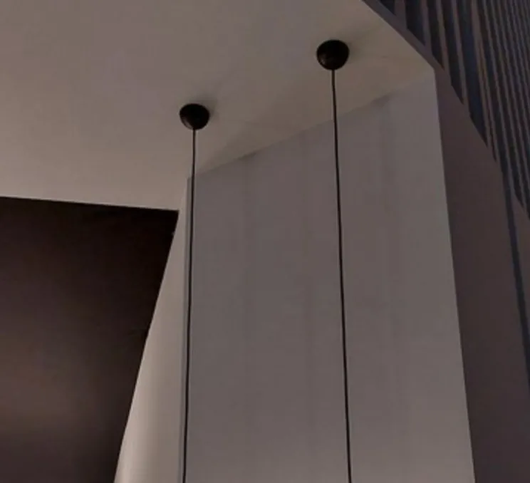 Suspension, Ring S1, noir, Ø25cm, H12cm - B.lux