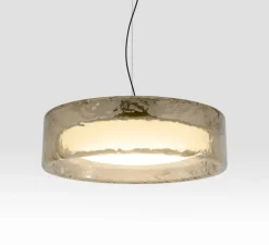 Suspension*Marset Suspension, Ringo 90, fumé, LED, dim, 2700-3000-4000K, 6250 lm, Ø90cm, H25cm - verre fumé