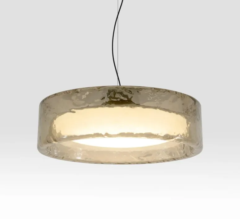 Suspension*Marset Suspension, Ringo 90, fumé, LED, dim, 2700-3000-4000K, 6250 lm, Ø90cm, H25cm - verre fumé