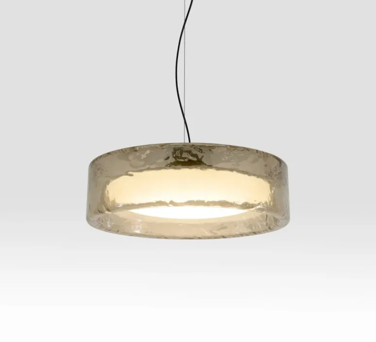 Suspension*Marset Suspension, Ringo 70, verre , LED, dim, 2700-3000-4000K, 3205 lm, Ø70cm, H21cm - fumé