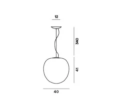 Suspension*Foscarini Suspension, Rituals XL, , Ø40cm, H41cm - blanc