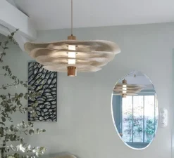 Suspension*Market Set Suspension, Rivage, lin , Ø78cm, H32cm - naturel
