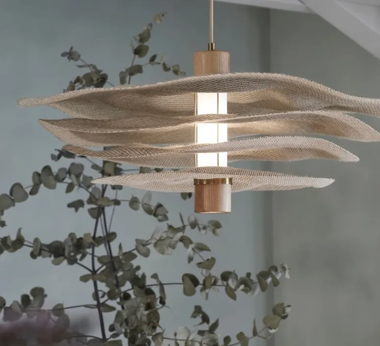 Suspension*Market Set Suspension, Rivage, lin , Ø78cm, H32cm - naturel