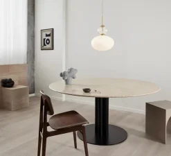 Suspension*Nuura Suspension, Rizzatto 32, , Ø30cm, H45cm - laiton satiné, opal