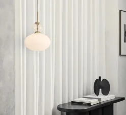 Suspension*Nuura Suspension, Rizzatto 32, , Ø30cm, H45cm - laiton satiné, opal