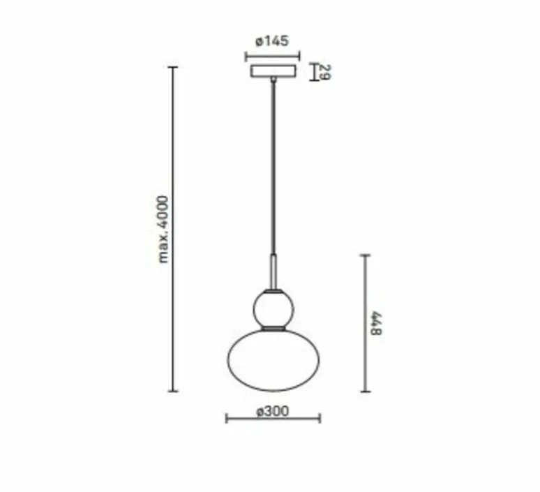 Suspension*Nuura Suspension, Rizzatto 32, , Ø30cm, H45cm - laiton satiné, opal