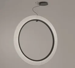 Suspension*Bover Suspension, Roda S/150/V, , LED, dim, 2700K, 2910 lm, L150cm, H150cm - blanc