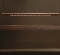 Suspension*Graypants Suspension, Roest, 150h, , LED, 2700K, 3120lm, L150cm, H6cm - marron