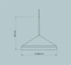 Suspension, Rofe, pêche, Ø38,8cm, H35,3cm - Easy Light by Carpyen