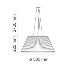 Suspension, Romeo Moon 2, transparent, Ø50cm, H22.5cm - Flos