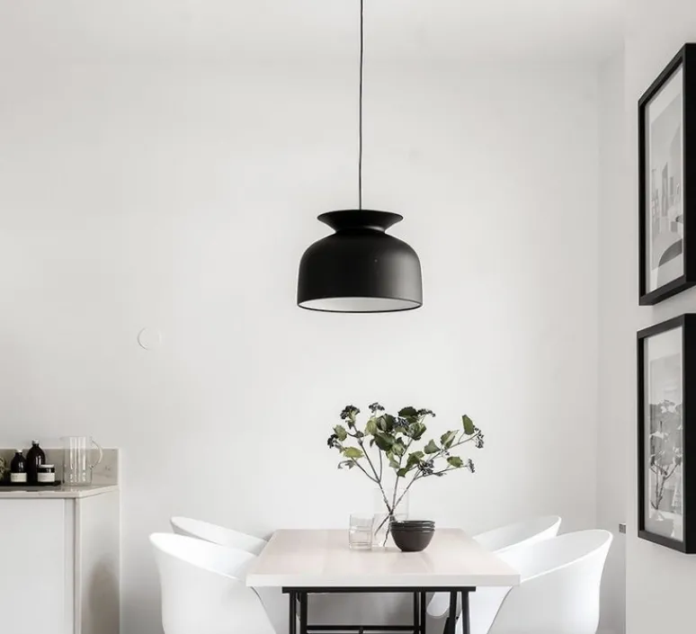 Suspension*Gubi Suspension, Ronde 40, , Ø40cm, H28cm - noir charbon