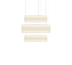 Suspension*Dix heures dix Suspension, Ronde X3, , LED, dim, 2700K, 4101 lm, Ø80cm, H71cm - blanc