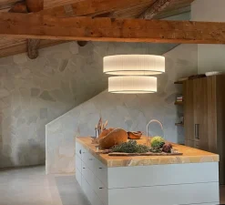 Suspension*Dix heures dix Suspension, Ronde X2, , LED, dim, 2700K, 2858 lm, Ø80cm, H43,5cm - blanc