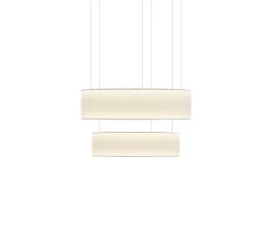 Suspension*Dix heures dix Suspension, Ronde X2, , LED, dim, 2700K, 2858 lm, Ø80cm, H43,5cm - blanc