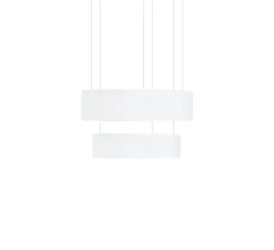 Suspension*Dix heures dix Suspension, Ronde X2, , LED, dim, 2700K, 2858 lm, Ø80cm, H43,5cm - blanc