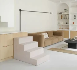 Suspension, Rope, rayures noires, Ø70cm, H15cm - HK Living