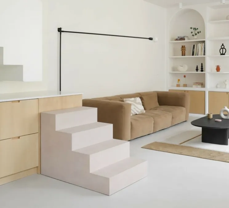 Suspension, Rope, rayures noires, Ø70cm, H15cm - HK Living