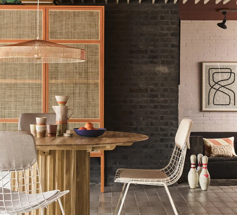 Suspension*HKLIVING Suspension, Rope, , Ø70cm, H15cm - HK Living terracotta