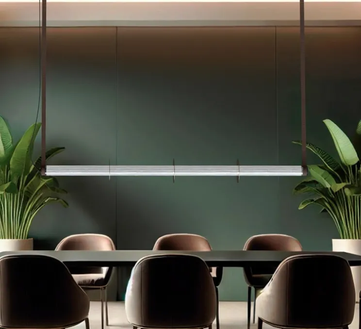 Suspension, Roseline, or, LED, 3000K, 1300 lm, L132cm, H5cm - Robin