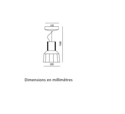 Suspension*Toscot Suspension, Rossi 1091/20, , Ø20cm, H150cm - Carmin, blanc