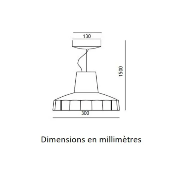 Suspension*Toscot Suspension, Rossi 1091/30, , Ø30cm, H150cm - Rose, carmin