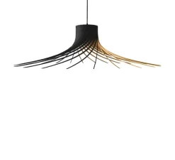 Suspension*Piatoni Suspension, ROTOND XXL, , Ø150cm, H50cm - noir, bouleau