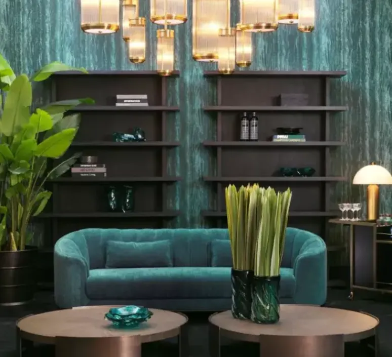 Suspension*Eichholtz Suspension, Rousseau L, , Ø27,5cm, H49cm - laiton antique