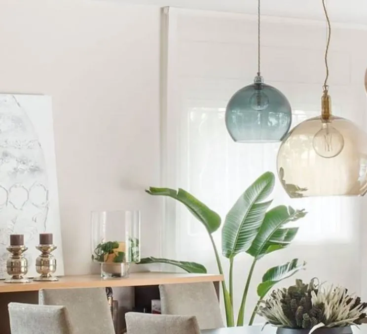 Suspension, ROWAN 39, Bleu profond, Ø39cm, H39cm - Ebb and flow