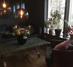 Suspension*Ebb and Flow Suspension, Rowan, fumée, Ø39cm - gris