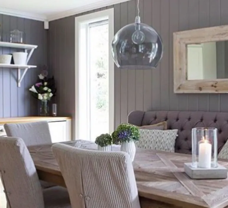 Suspension*Ebb and Flow Suspension, Rowan, fumée, Ø28cm - gris