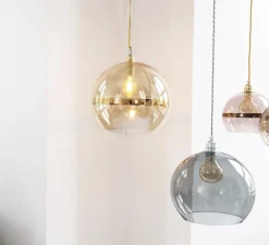 Suspension*Ebb and Flow Suspension, Rowan, fumée, Ø28cm - gris