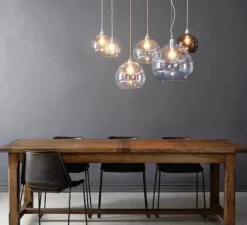 Suspension*Ebb and Flow Suspension, Rowan, fumée, Ø28cm - gris