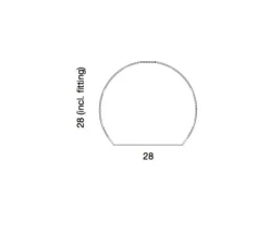 Suspension*Ebb and Flow Suspension, Rowan, fumée, Ø28cm - gris