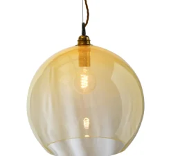 Suspension*Ebb and Flow Suspension, Rowan, albâtre, Ø22cm, H22cm - jaune